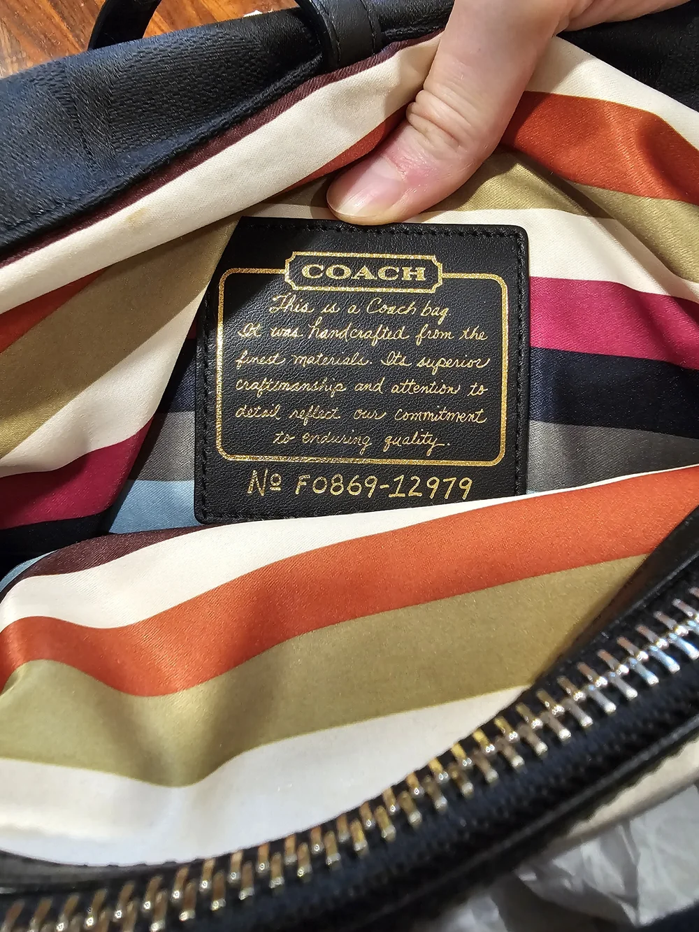Vintage Coach Black Signature Canvas Legacy Hampton Business Messenger Bag 12979
